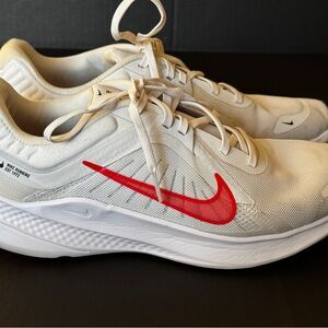 Nike Quest 5 Men's Size 9.5 M DD0204-007 White/Beige Running Shoes Athletic Gym